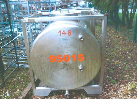 Conteneur de stockage en INOX - Volume : 1000 litres