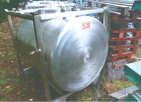 Conteneur de stockage en INOX - Volume : 1000 litres