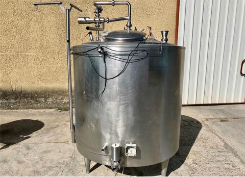 cuve inox cylindrique verticale LSDH18 Volume : 1500 litres
