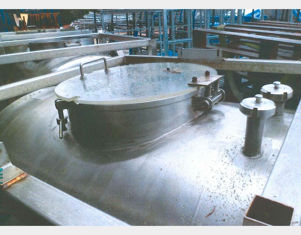 Conteneur de stockage en INOX - Volume : 1000 litres