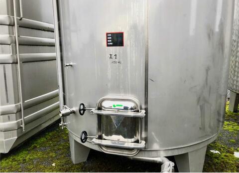 Stainless steel tank 304 - Flat bottom  - On frame/feet