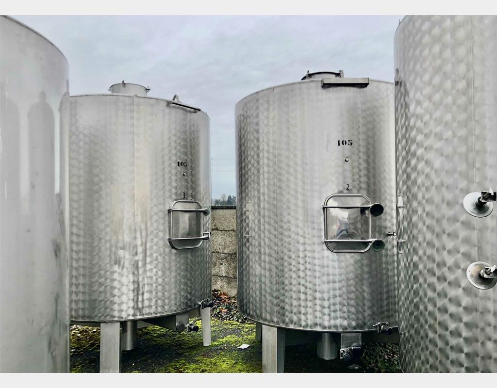 Cuve inox 304L - Fond conique 105 HL (10 500 litres) STAI