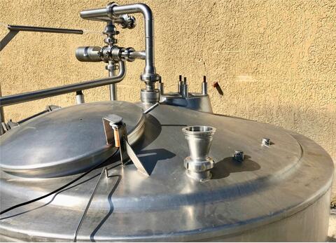 cuve inox cylindrique verticale LSDH18 Volume : 1500 litres