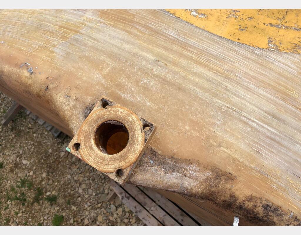Cuve de stockage fibre - verticale fond plat