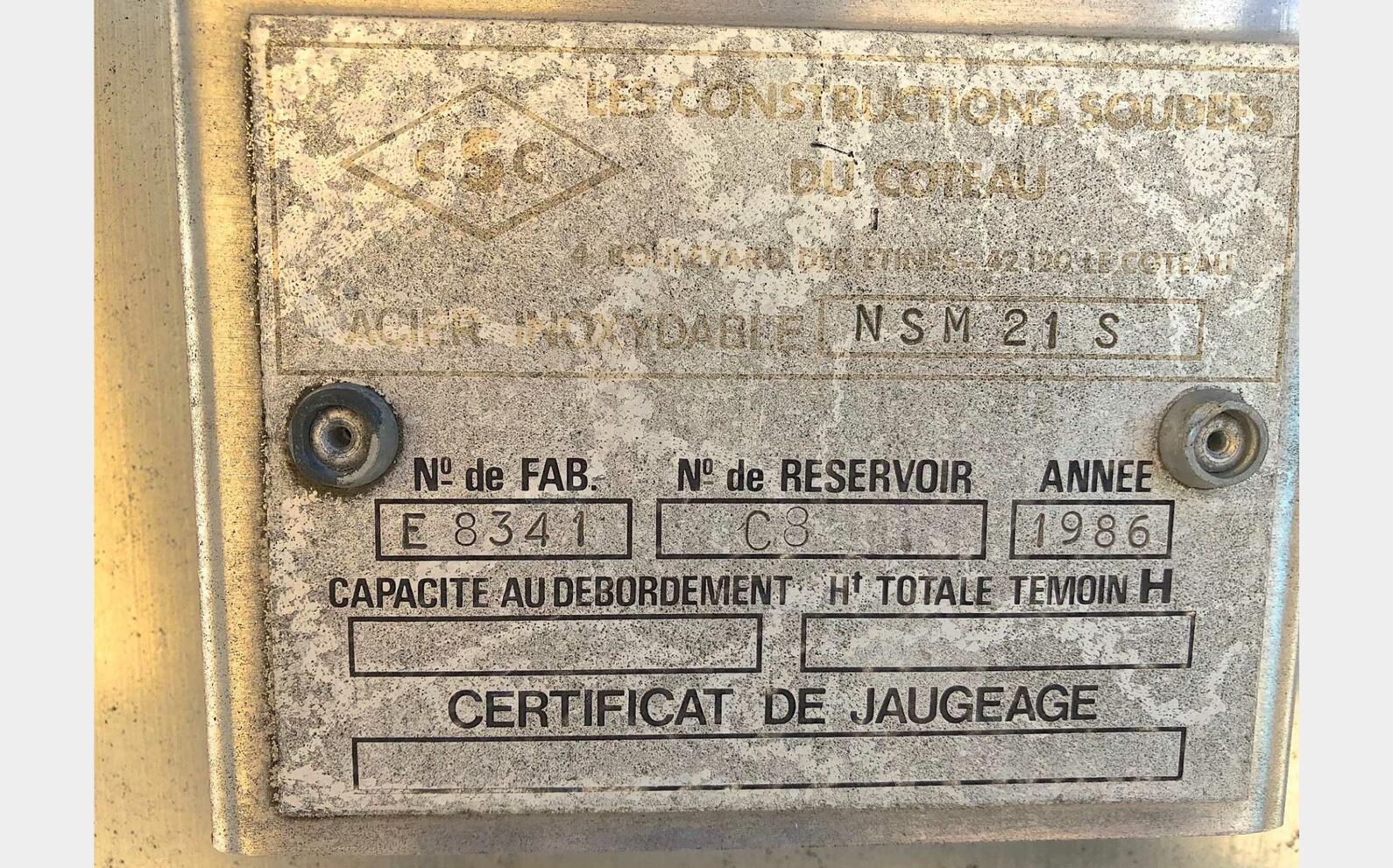 cuve m&eacute;lange inox 316L LSDH18 3000 litres