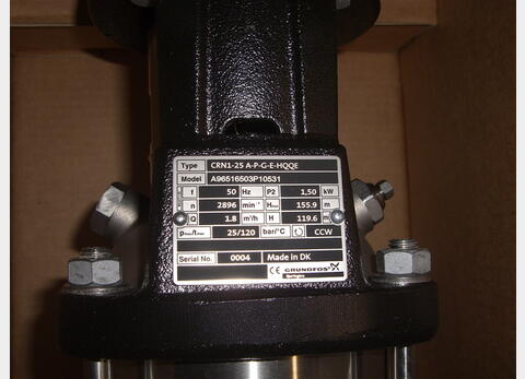 pompe centrifuge multicelluaire INOX 316 MATERIEL NEUF Type : CRN1-25 A-P-G-E-HQQE