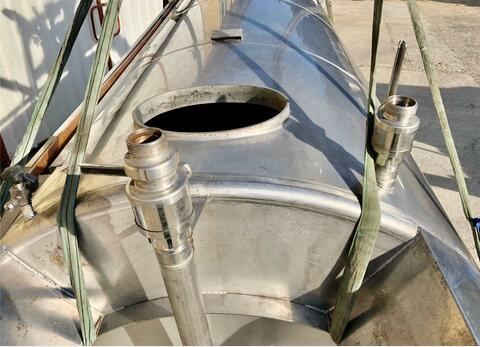 Stainless steel tank - Conical bottom on legs