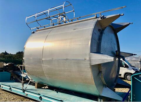 Stainless steel stirred tank - Conical bottom on legs