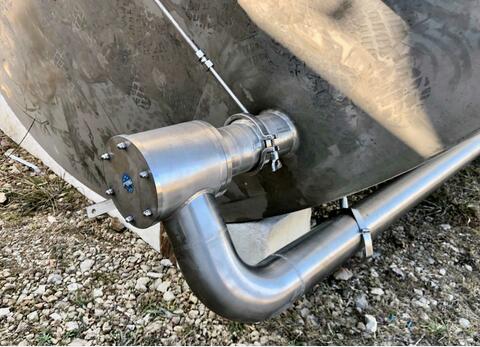 316L agitated stainless steel tank - Double jacketed and insulated circuit