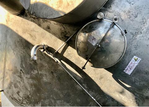 316L agitated stainless steel tank - Double jacketed and insulated circuit