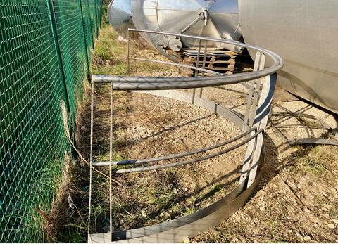 316L agitated stainless steel tank - Double jacketed and insulated circuit