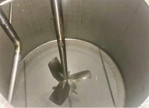 316L agitated stainless steel tank - Double jacketed and insulated circuit