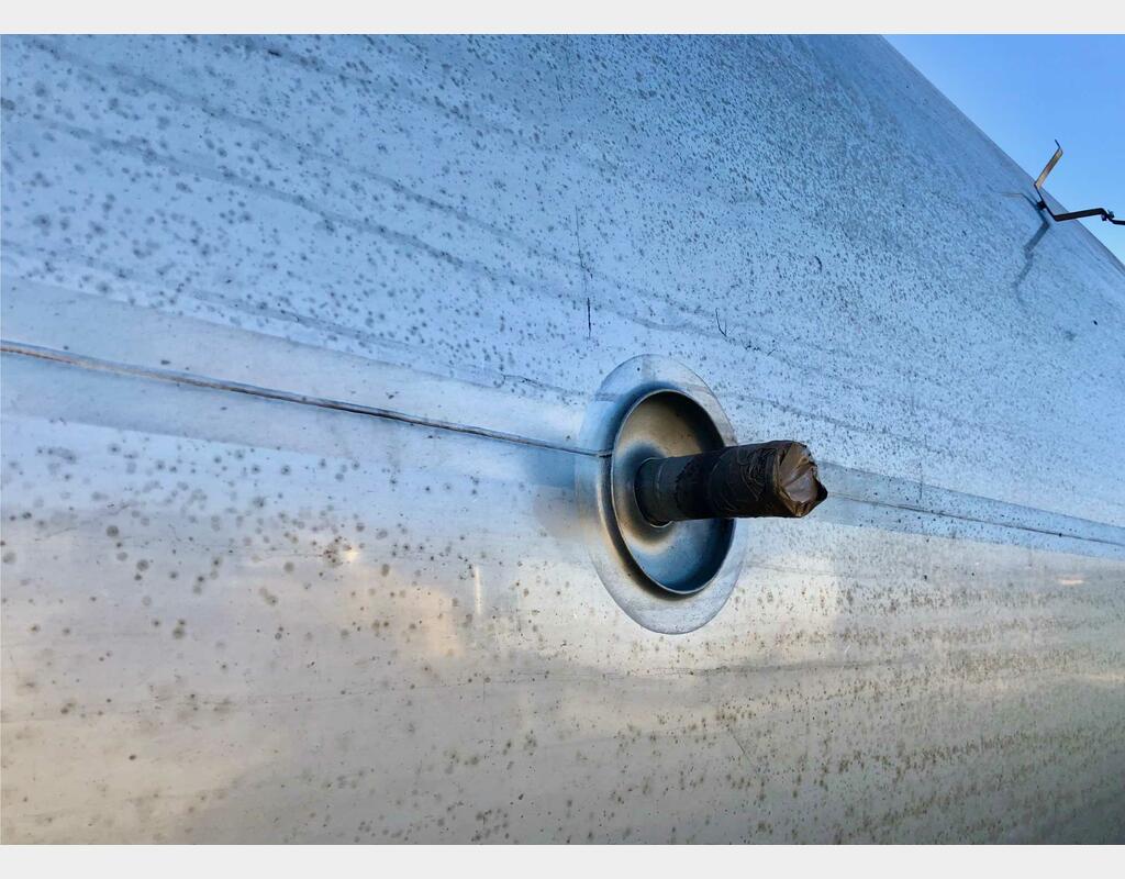 316L agitated stainless steel tank - Double jacketed and insulated circuit