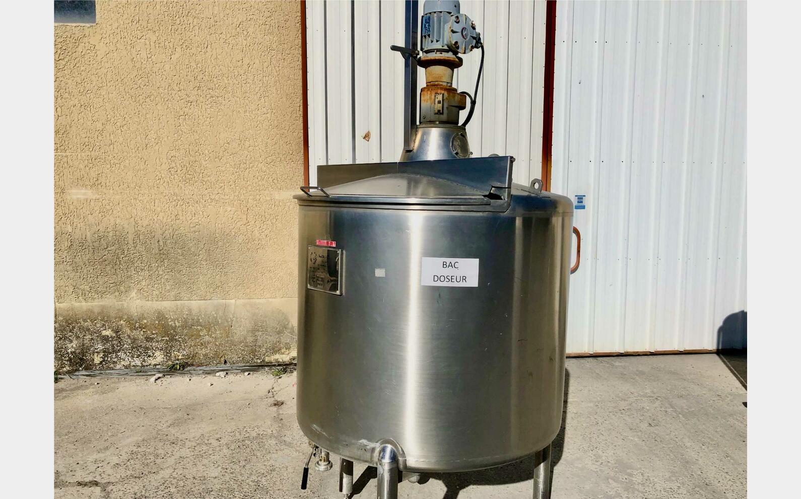 Cuve inox - M&eacute;lange 10 HL (1 000 litres) GOAVEC