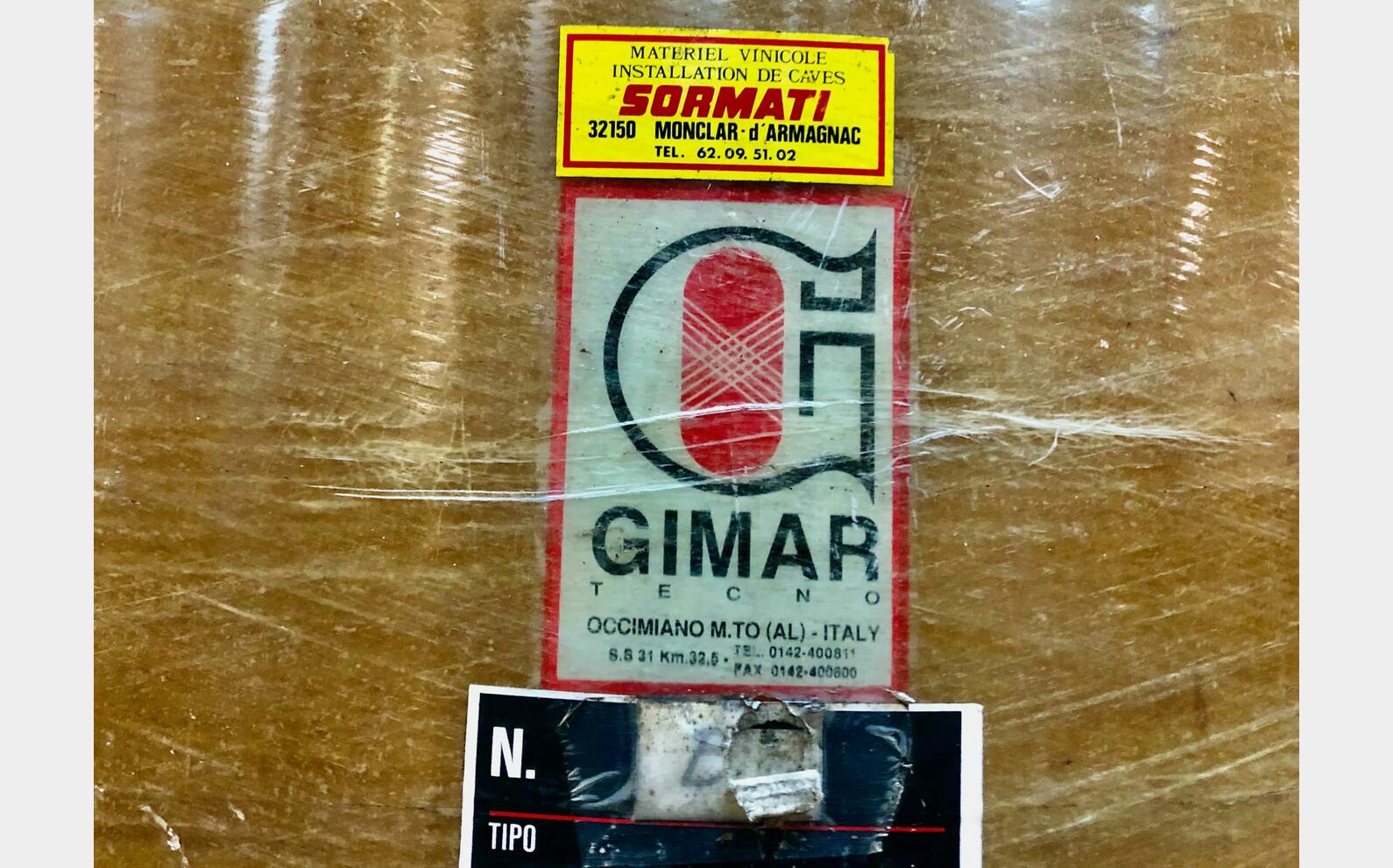 Fiberglass tank - Storage 70 HL (7 000 liters) GIMAR