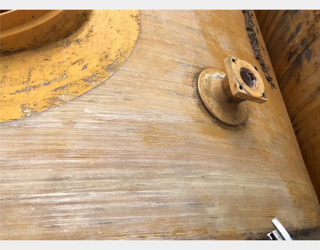 Cuve de stockage fibre - verticale fond plat
