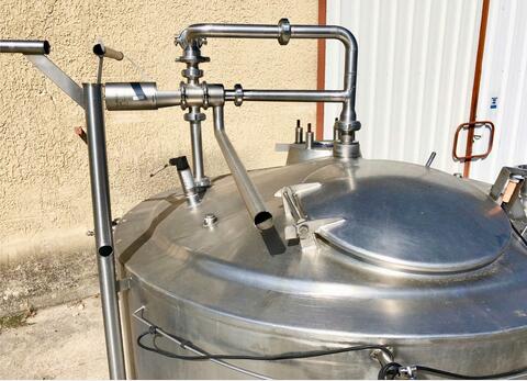 cuve inox cylindrique verticale LSDH18 Volume : 1500 litres