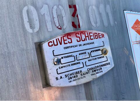 316 stainless steel tank  250 HL (25 000 liters) SCHEIBER