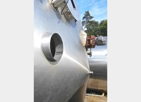 Cuve agit&eacute;e inox