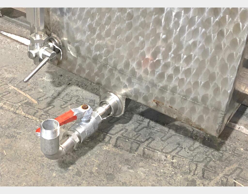 Cuve INOX rectangulaire - Volume :  litres