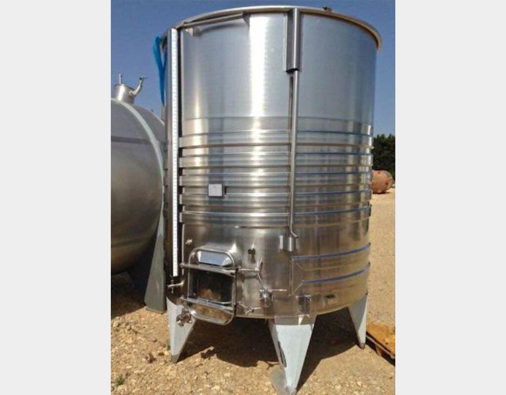 Cuve inox 304 chapeau flottant thermor&eacute;gul&eacute;e 75 HL (7 501 Litres) ARSILAC