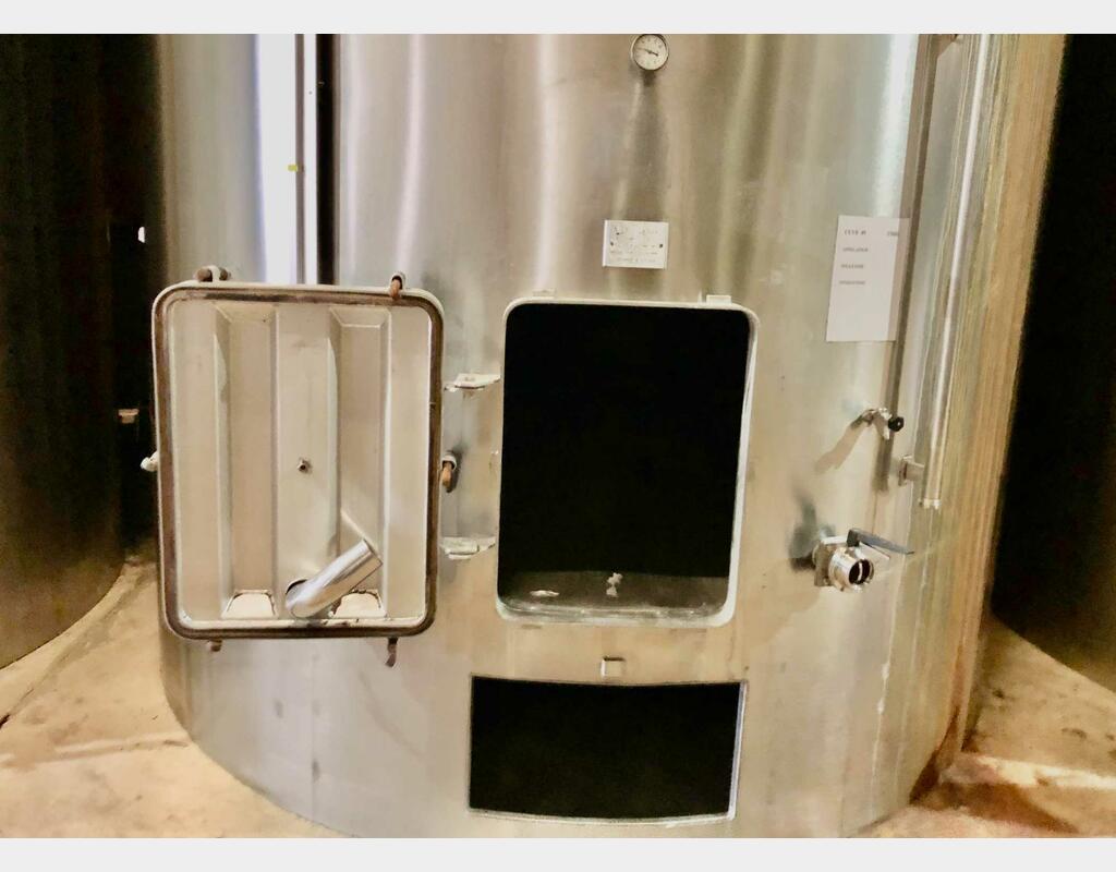 Cuve inox 304 - Fond incliné