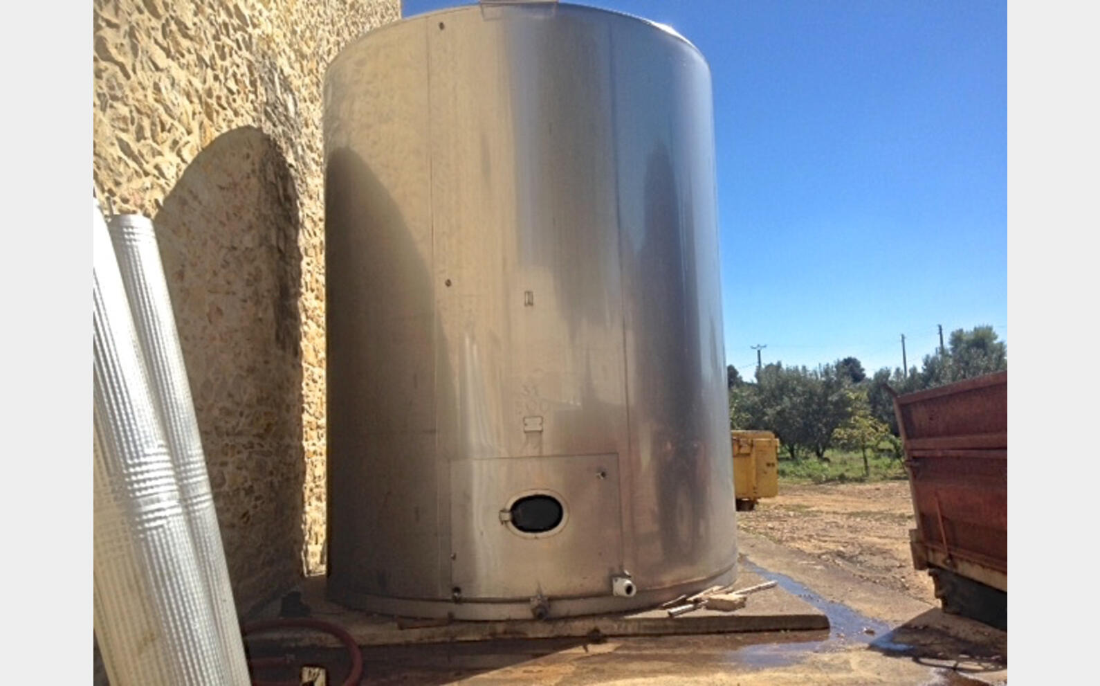 Cuve inox fond plat