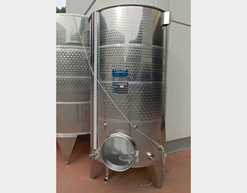 Cuve inox chapeau flottant - Volume de 2150 litres (21 hls)