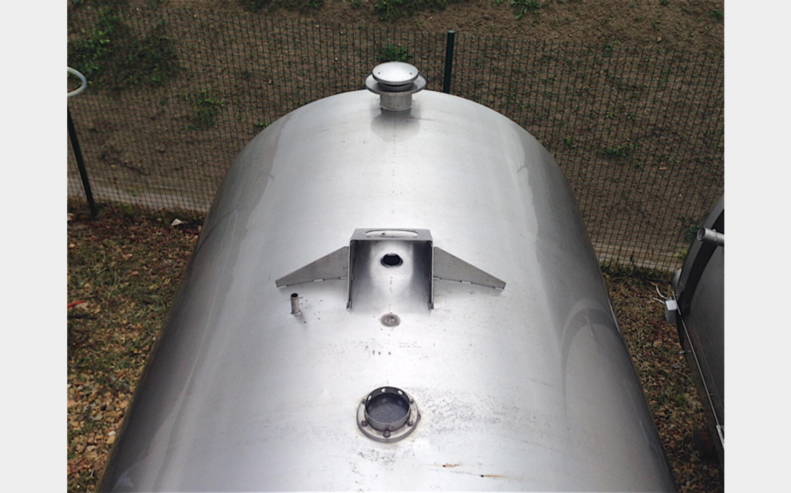 Cuve  INOX cylindrique horizontale Marque PIERRE GUERIN