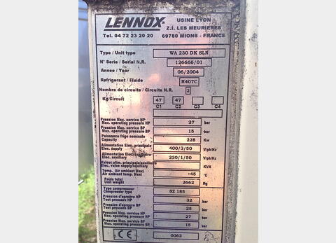 Groupe de froid - Marque : LENNOX