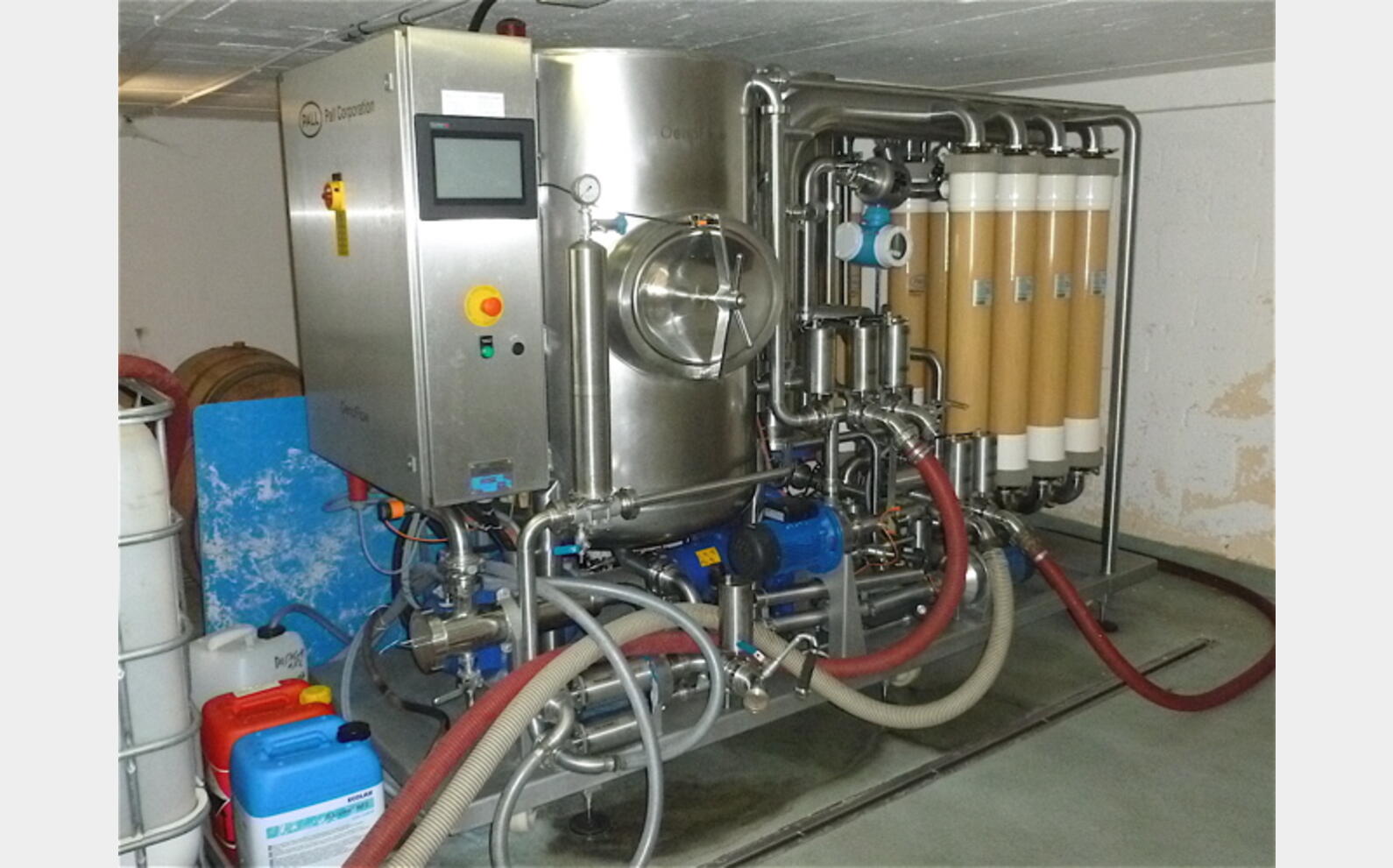  PALL crossflow filter type OENOFLOW 8-A Source: winery