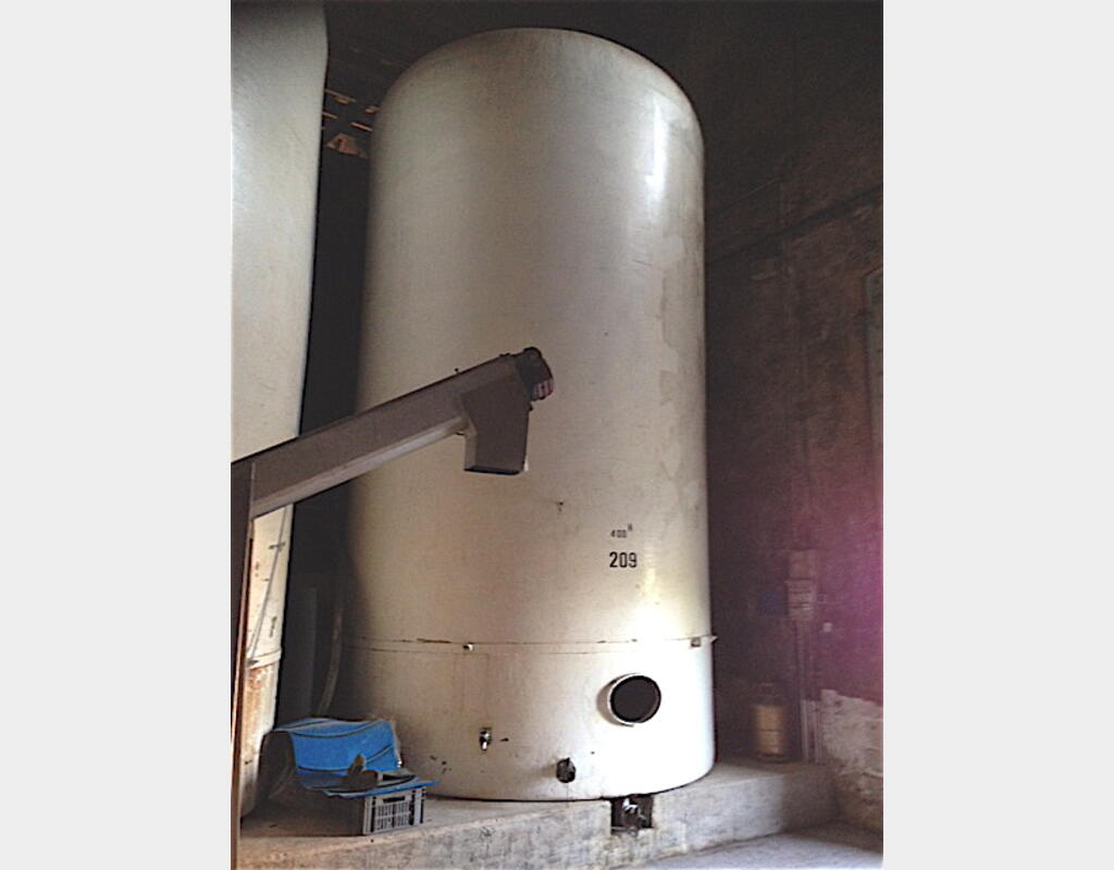 Cuve Fibre de 400hls - Cylindrique verticale fond plat