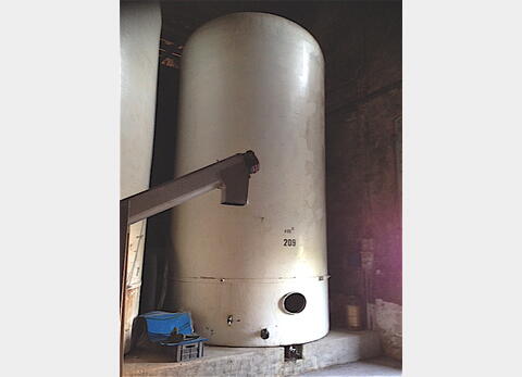 Cuve fibre cylindrique verticale fond plat