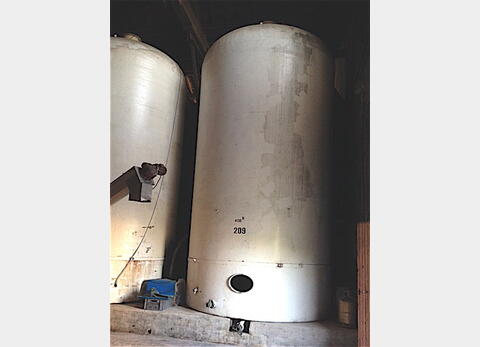 Cuve fibre cylindrique verticale fond plat