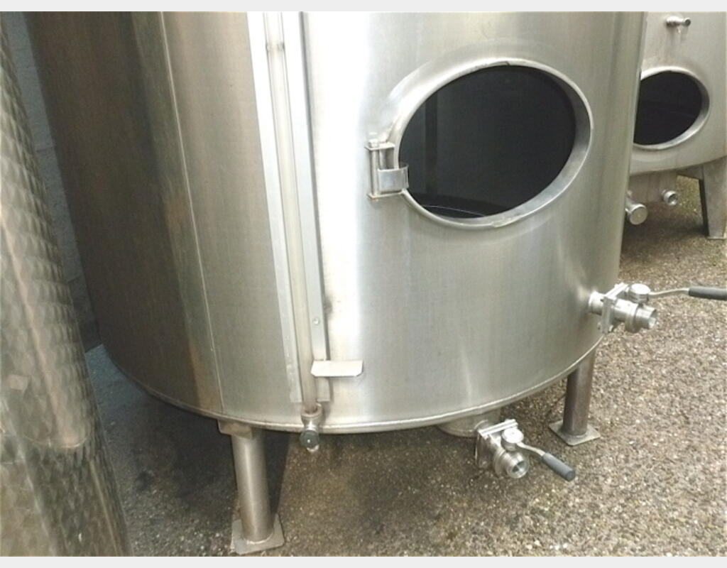 Cuve stockage INOX 316 sur pieds Agroalimentaire Marque : PIERRE GUERIN