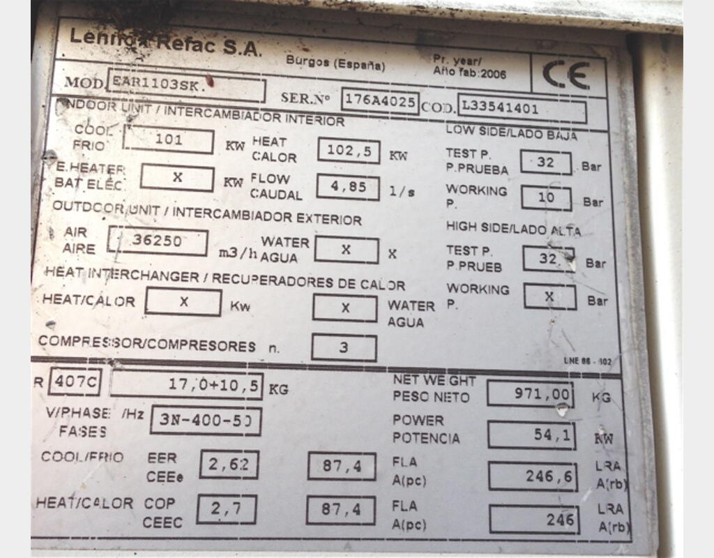 Groupe de froid - Marque : LENNOX