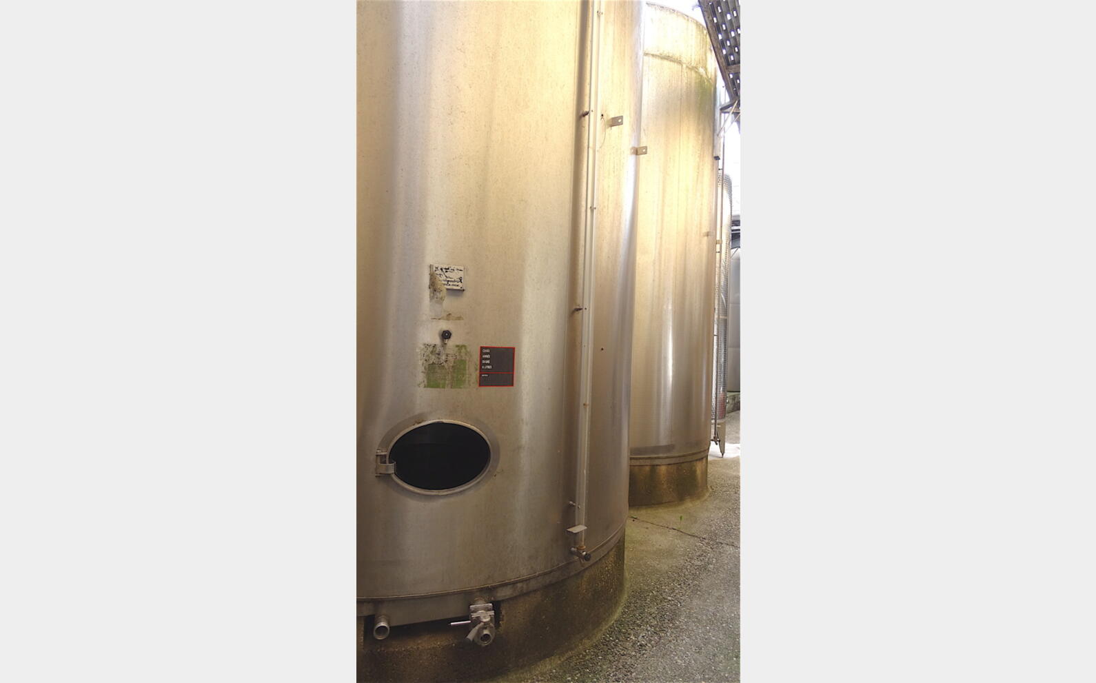 Cuve stockage INOX 316 sur socle Agroalimentaire Marque : PIERRE GUERIN