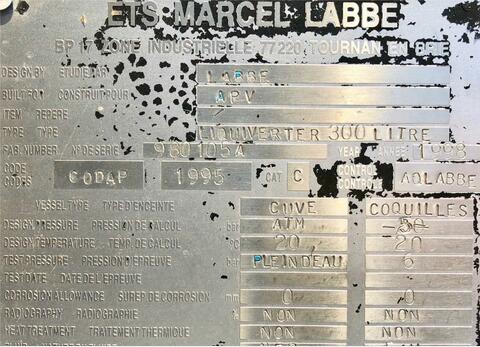 Cuve inox de m&eacute;lange LSDH18