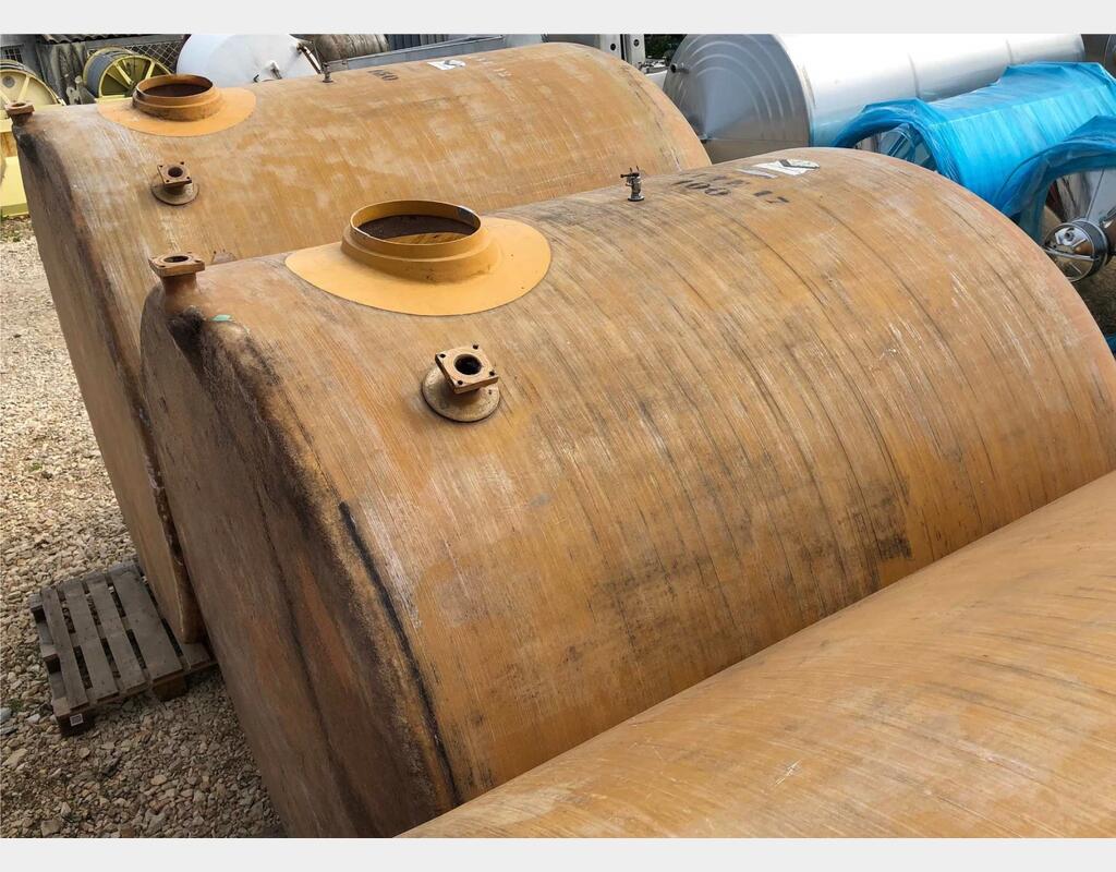 Cuve de stockage fibre - verticale fond plat