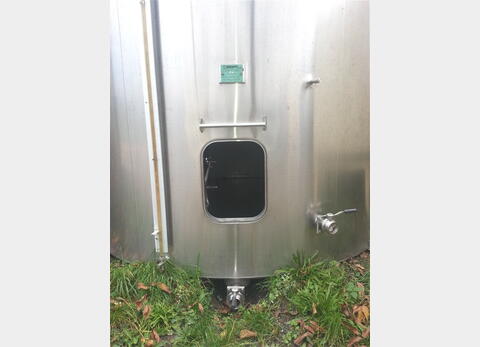 Cuve Inox 316 Fermée de 350 hls - Fon plat - cylindrique verticale