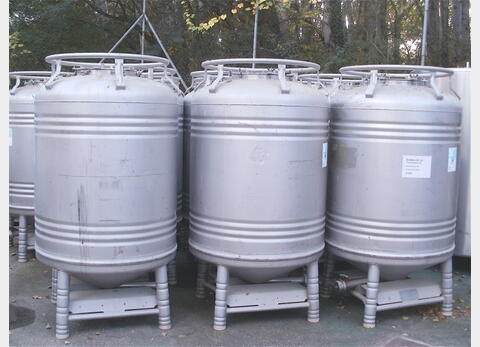 Conteneur de stockage INOX 316L (1.4404) - Volume : 1000 litres