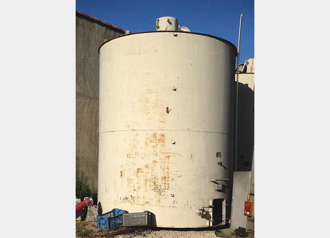 Cuve Acier Emaill&eacute; fond plat Volume : 260 hecto (26000 litres)