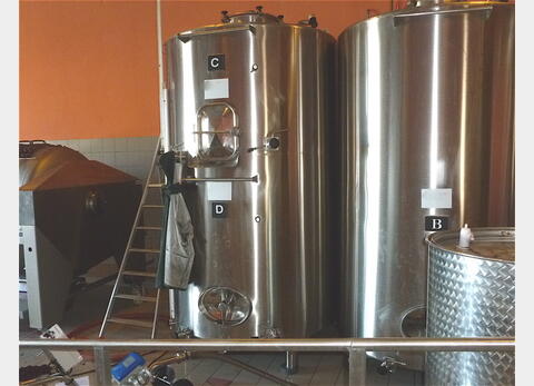 Cuve inox compartiment&eacute;e 20 + 30 hls.