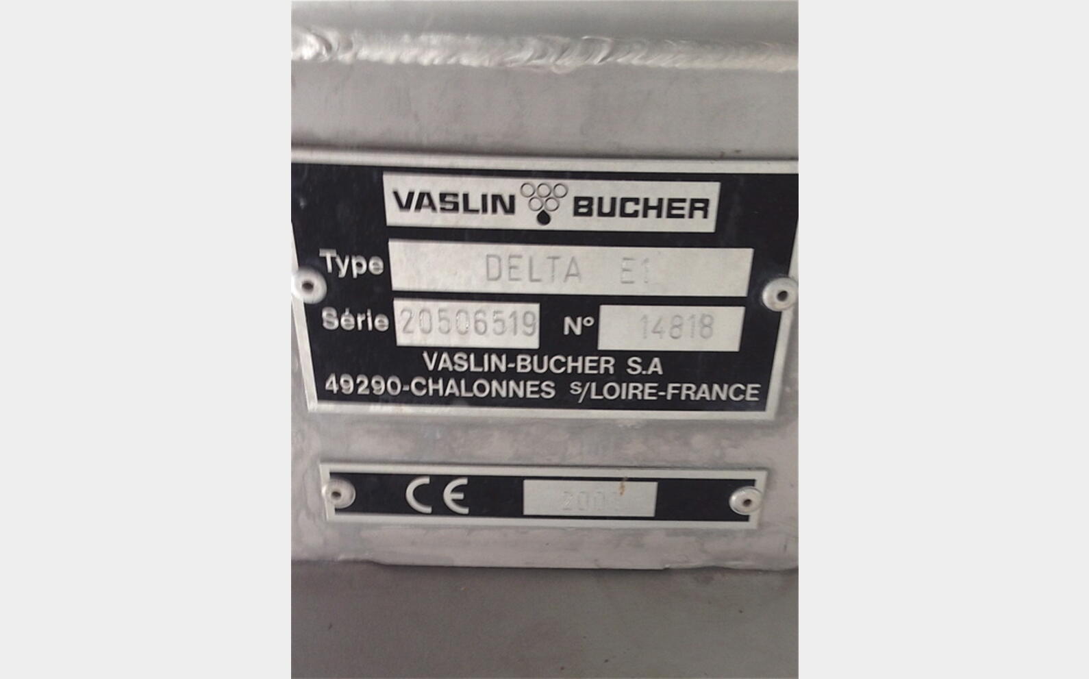 Erafloir DELTA E 1 Ann&eacute;e : 2005 Marque : VASLIN BUCHER