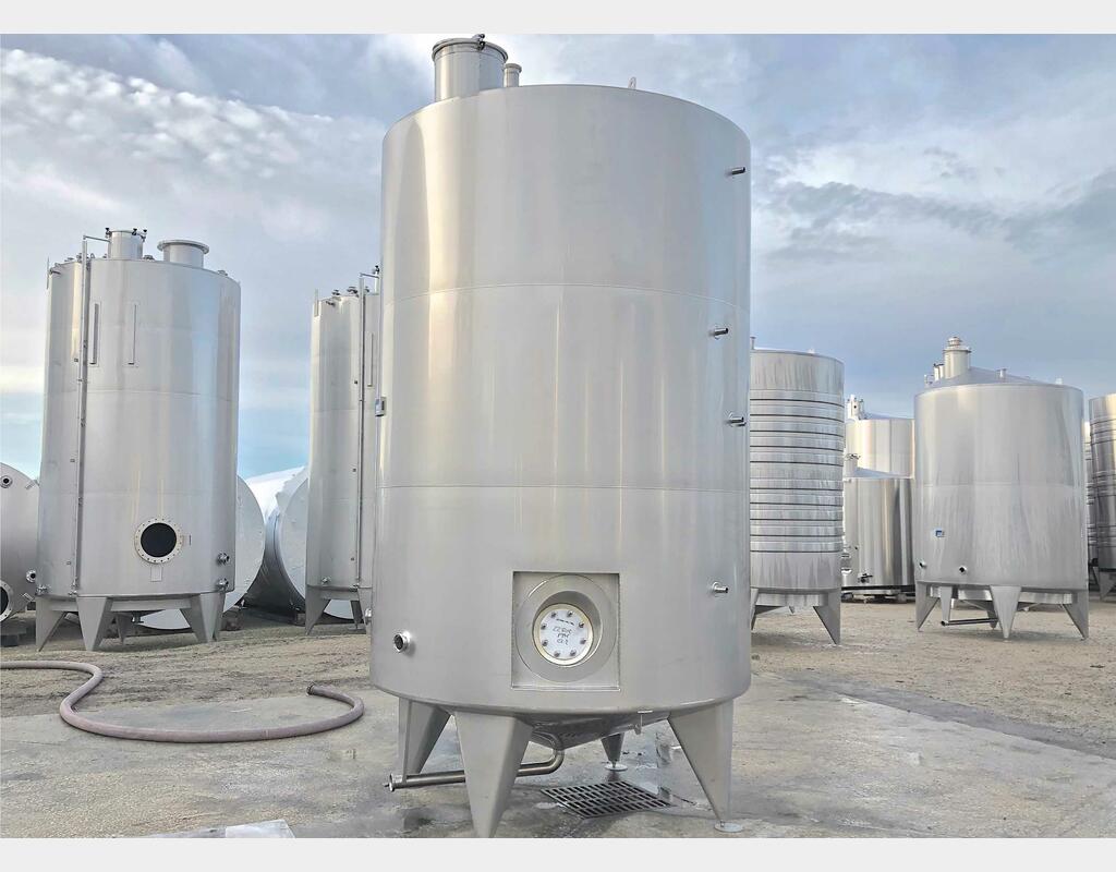 Storage tank - 316L stainless steel 101 HL (10100 litres) ARSILAC