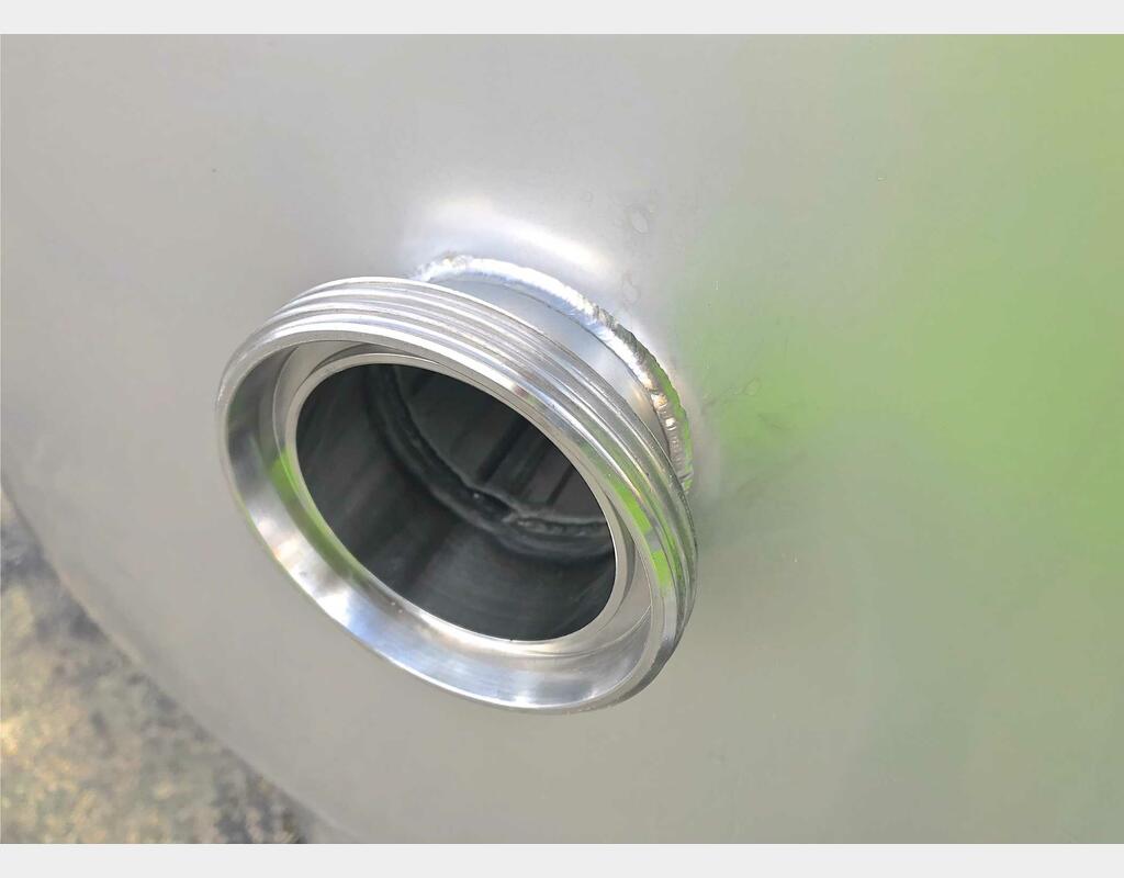 Cuve inox 316L - Stockage - Fond conique incliné