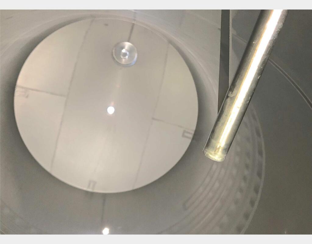 304L stainless steel storage tank - Thermoregulated - Cylindrical - Offset conical dome