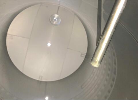 304L stainless steel storage tank - Thermoregulated - Cylindrical - Offset conical dome