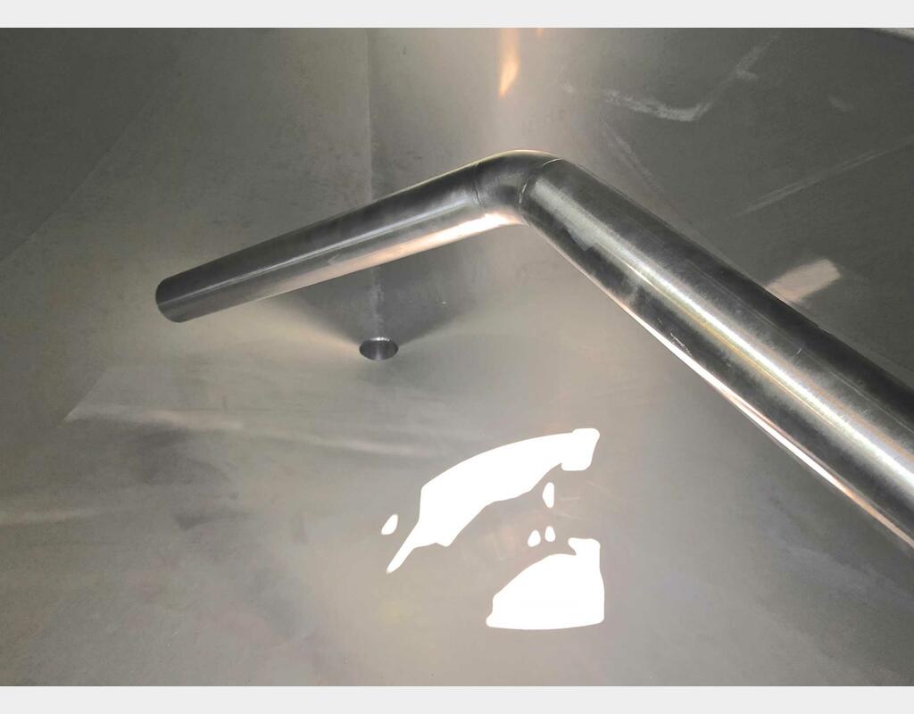 Cuve inox 304L - Stockage - Fond conique incliné