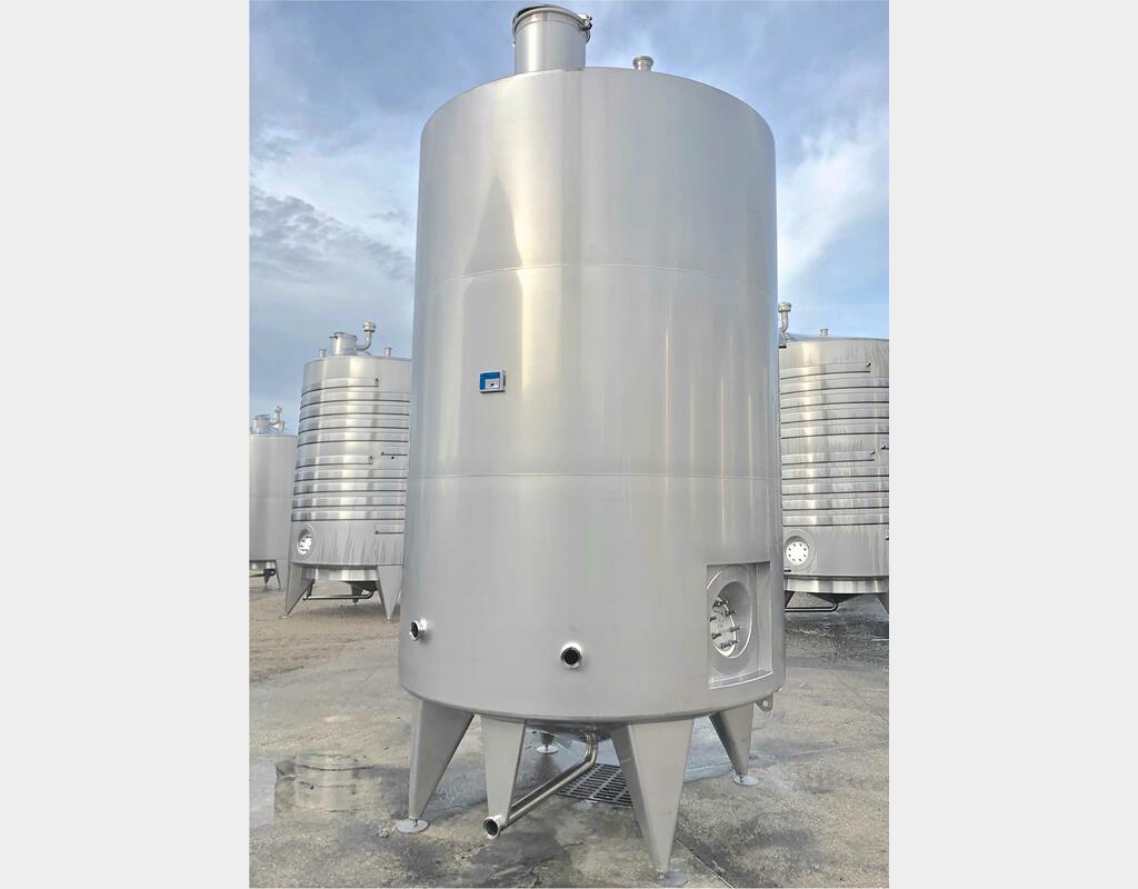 Cuve inox 316L - Stockage - Fond conique incliné